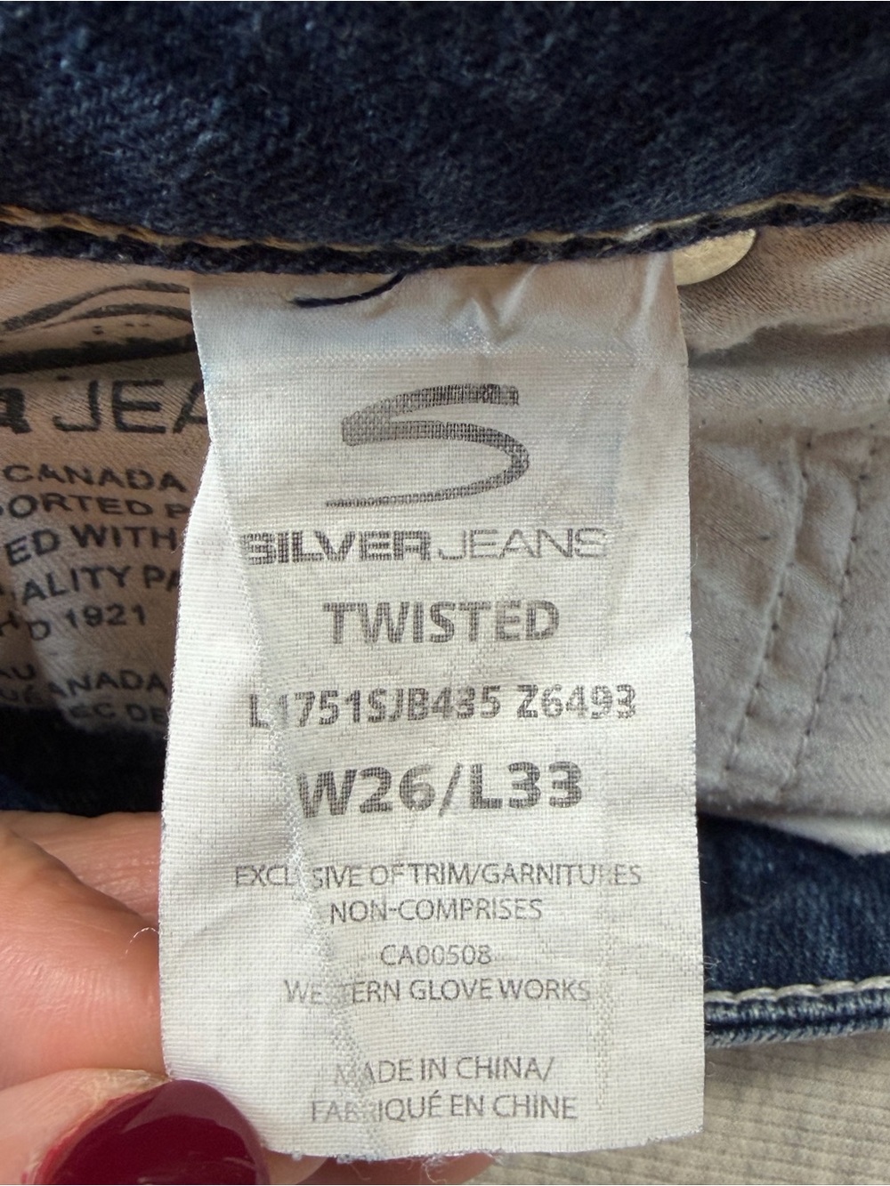 Silver Jeans Twisted Bootcut Distressed Low Rise Jeans Women’s 26 Y2K Western - Picture 8 of 15